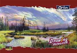 Orion Impressions A4 Drawing Book(29.7cm x 21cm), 100 Pages, 100 GSM cartidge Paper, Pack of 1)